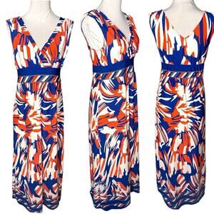 Haani Abstract Sleeveless Midi Dress Womens SP Retro Office Casual Summer Reaoet